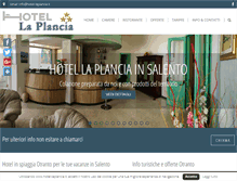 Tablet Screenshot of hotel-laplancia.it